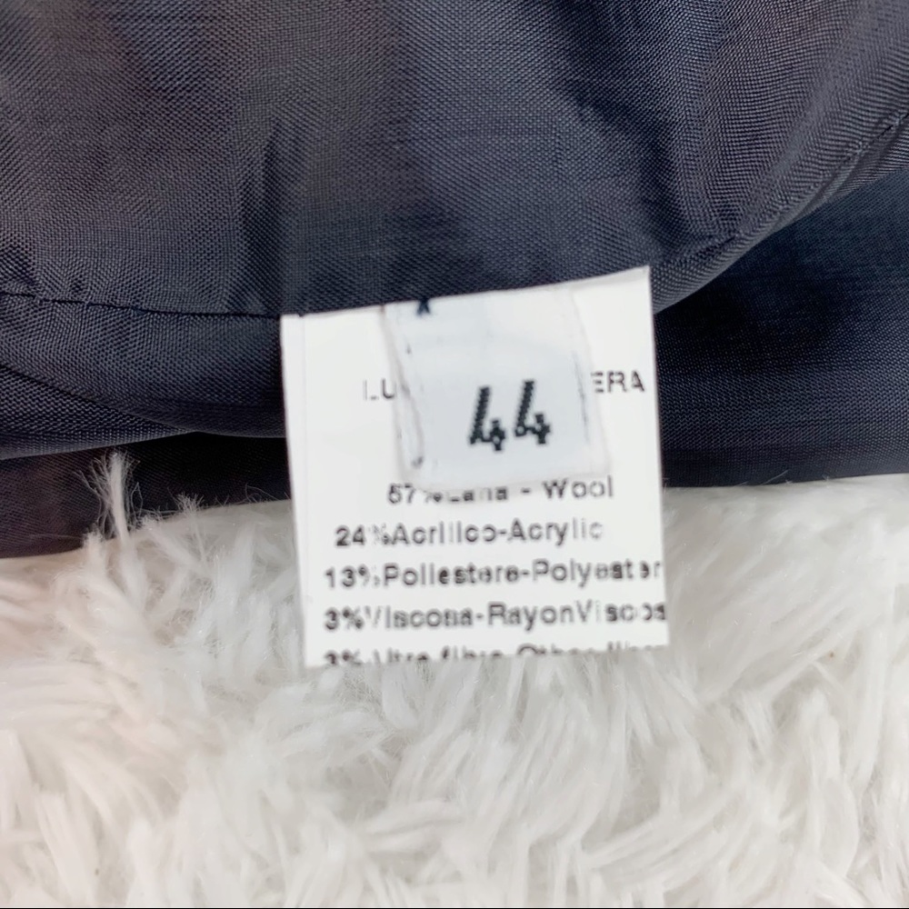 Luciano Barbera wool blend knee length Skirt front slit‎ - Picture 12 of 12